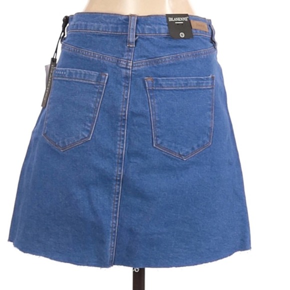 Blank NYC Friendly Skies A-Line Denim Mini Skirt - Picture 3 of 16